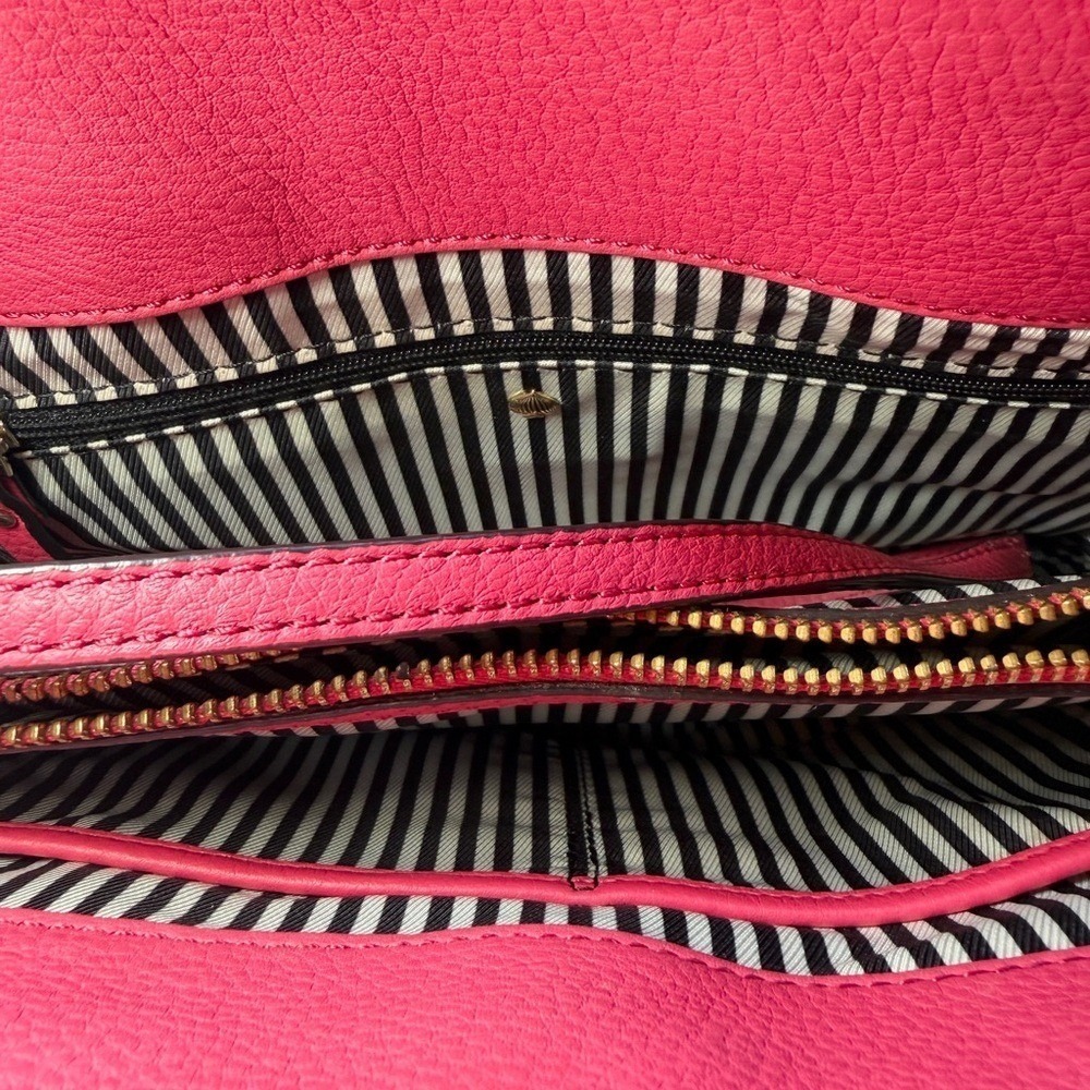 Kate Spade Bow Valley Rosa Satchel – Rare Vibrant Pink Leather w/ Statement Bow - Picture 7 of 7